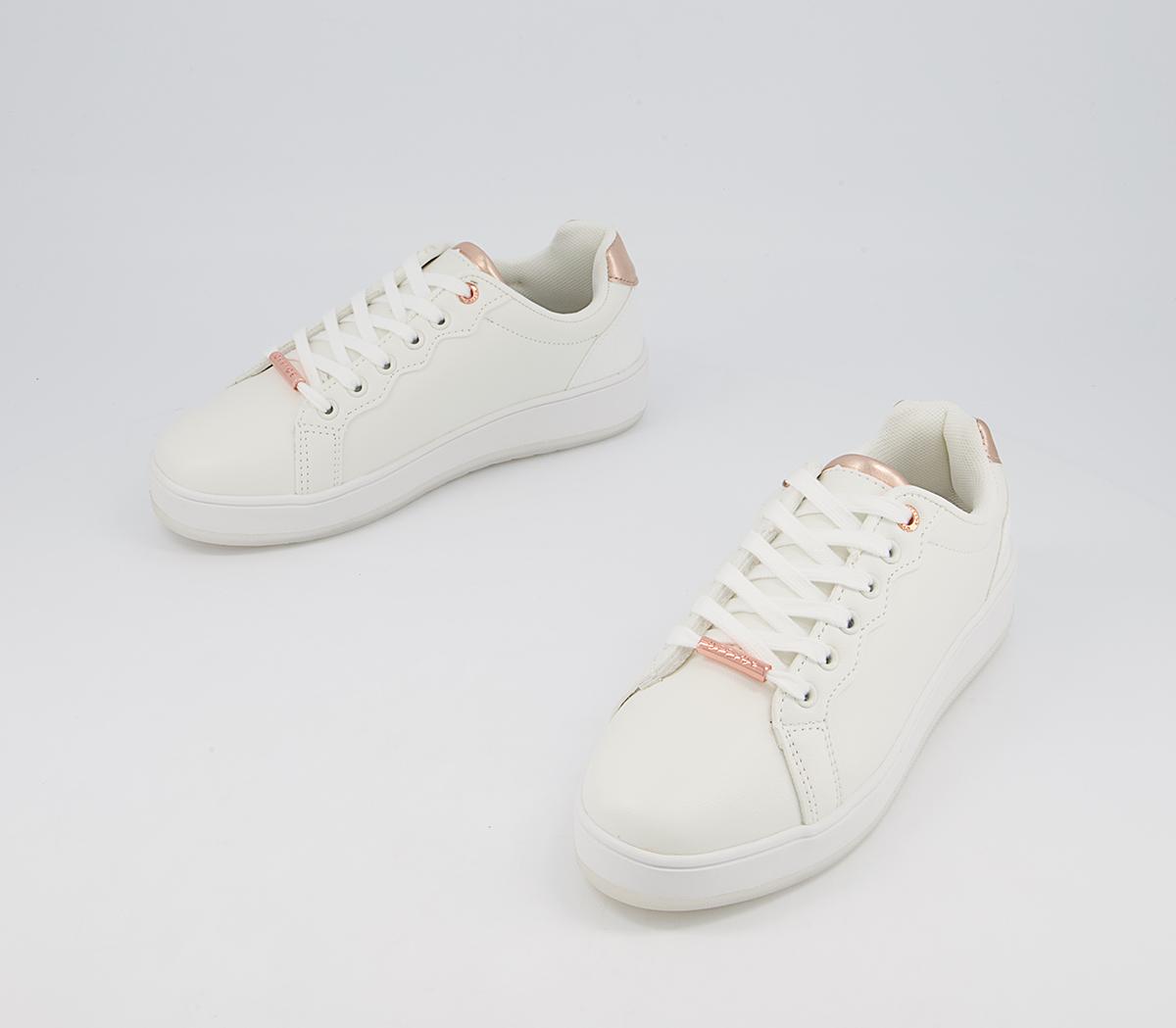 Office Freedom Lace Up Trainers Office Freedom Lace Up Trainers White Metallic Mix