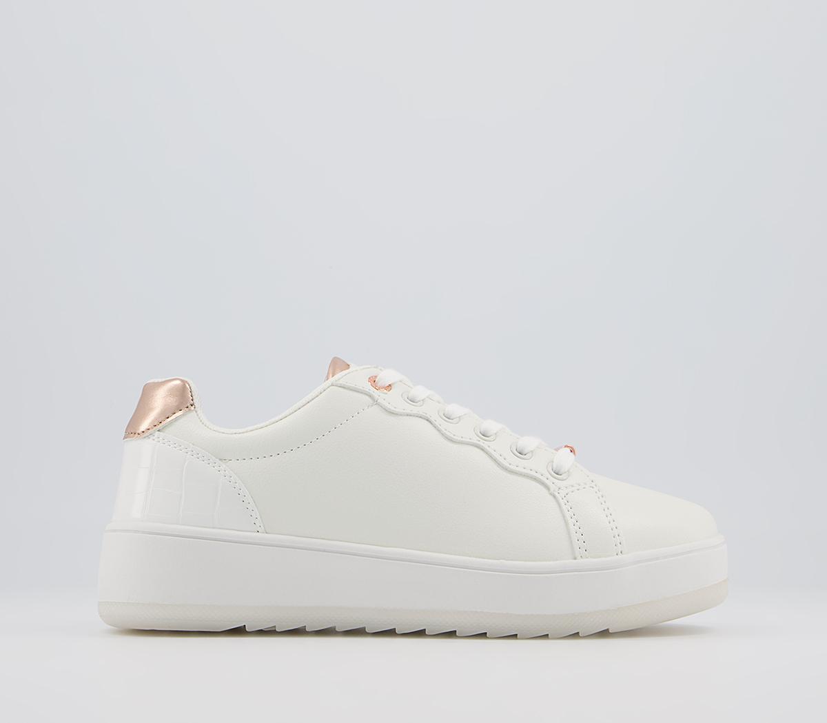 Office Freedom Lace Up Trainers Office Freedom Lace Up Trainers White Metallic Mix