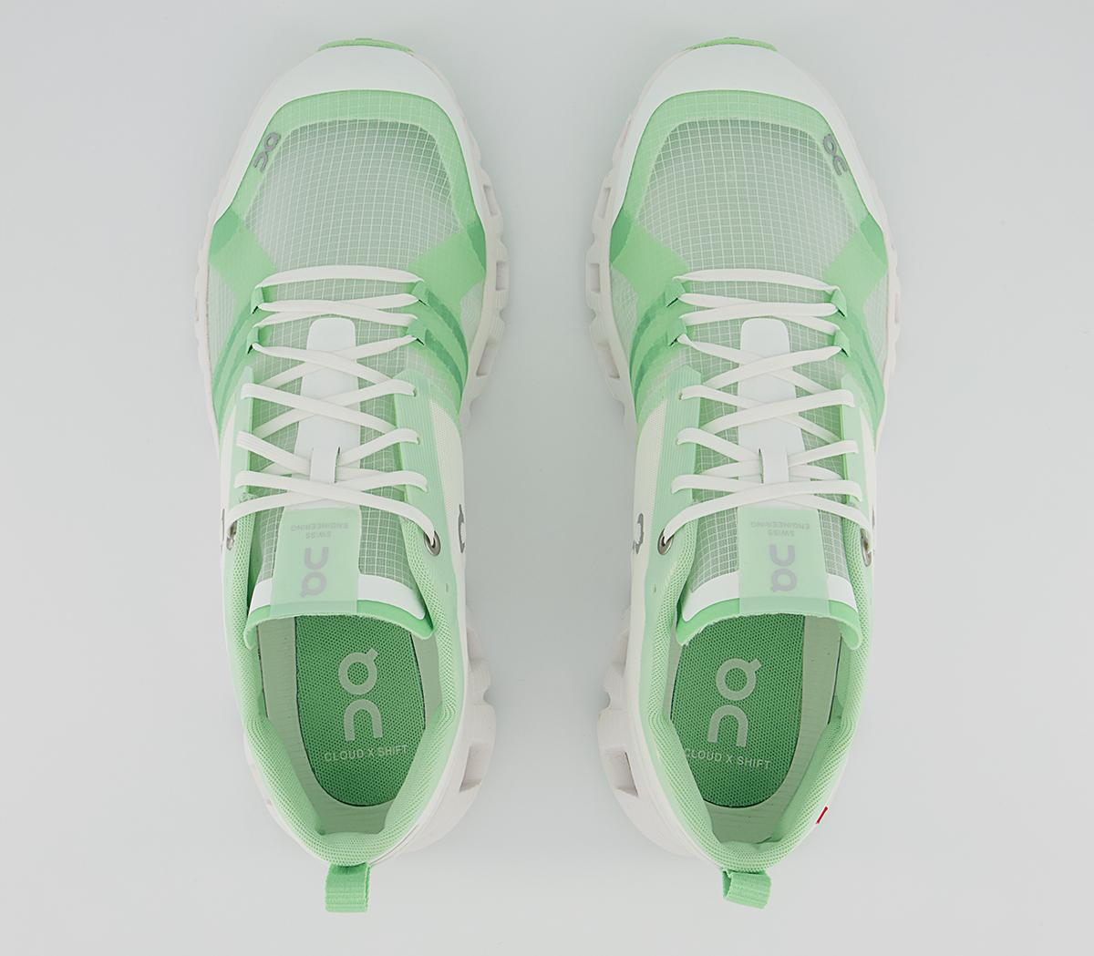 On Running Cloud X Shift Trainers White Matcha F Women's Trainers