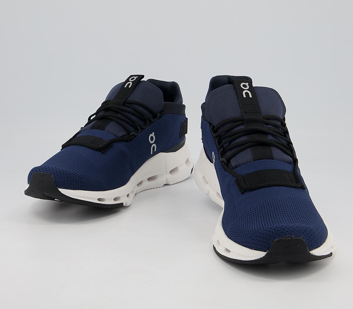 On Running Cloudnova Trainers Navy White - Men's Trainers