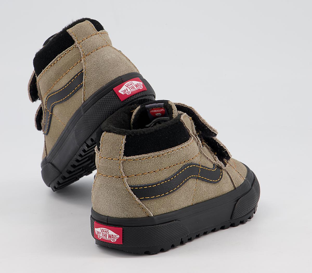 Vans Sk8 Hi Reissue MTE Toddler Trainers Vans Sk8 Hi Reissue MTE Toddler Trainers Timberwolf Black