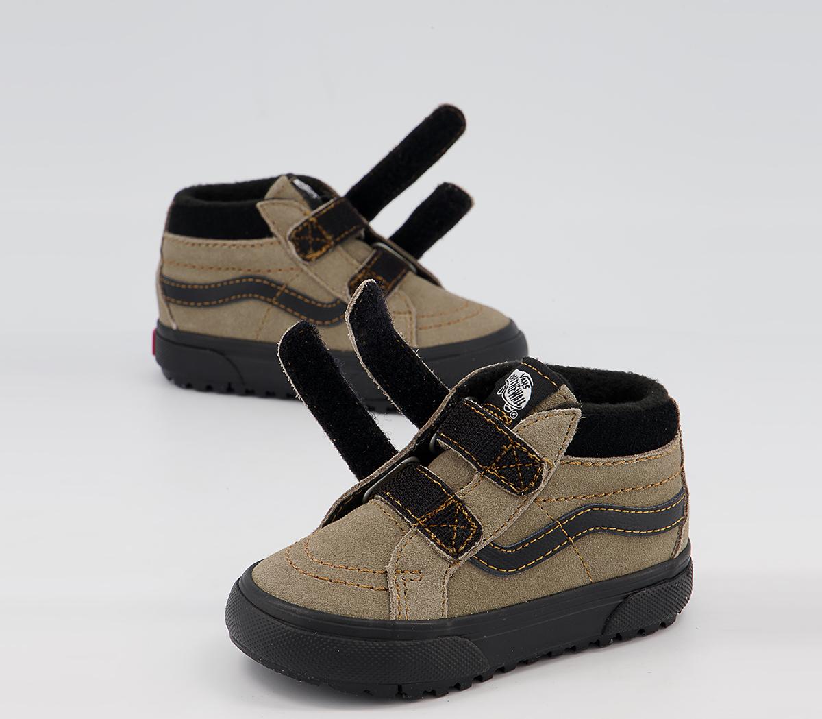 Vans Sk8 Hi Reissue MTE Toddler Trainers Vans Sk8 Hi Reissue MTE Toddler Trainers Timberwolf Black