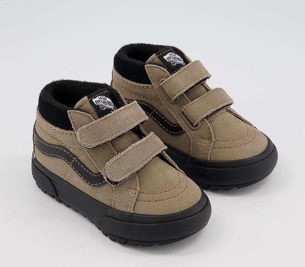 Vans Sk8 Hi Reissue MTE Toddler Trainers Vans Sk8 Hi Reissue MTE Toddler Trainers Timberwolf Black