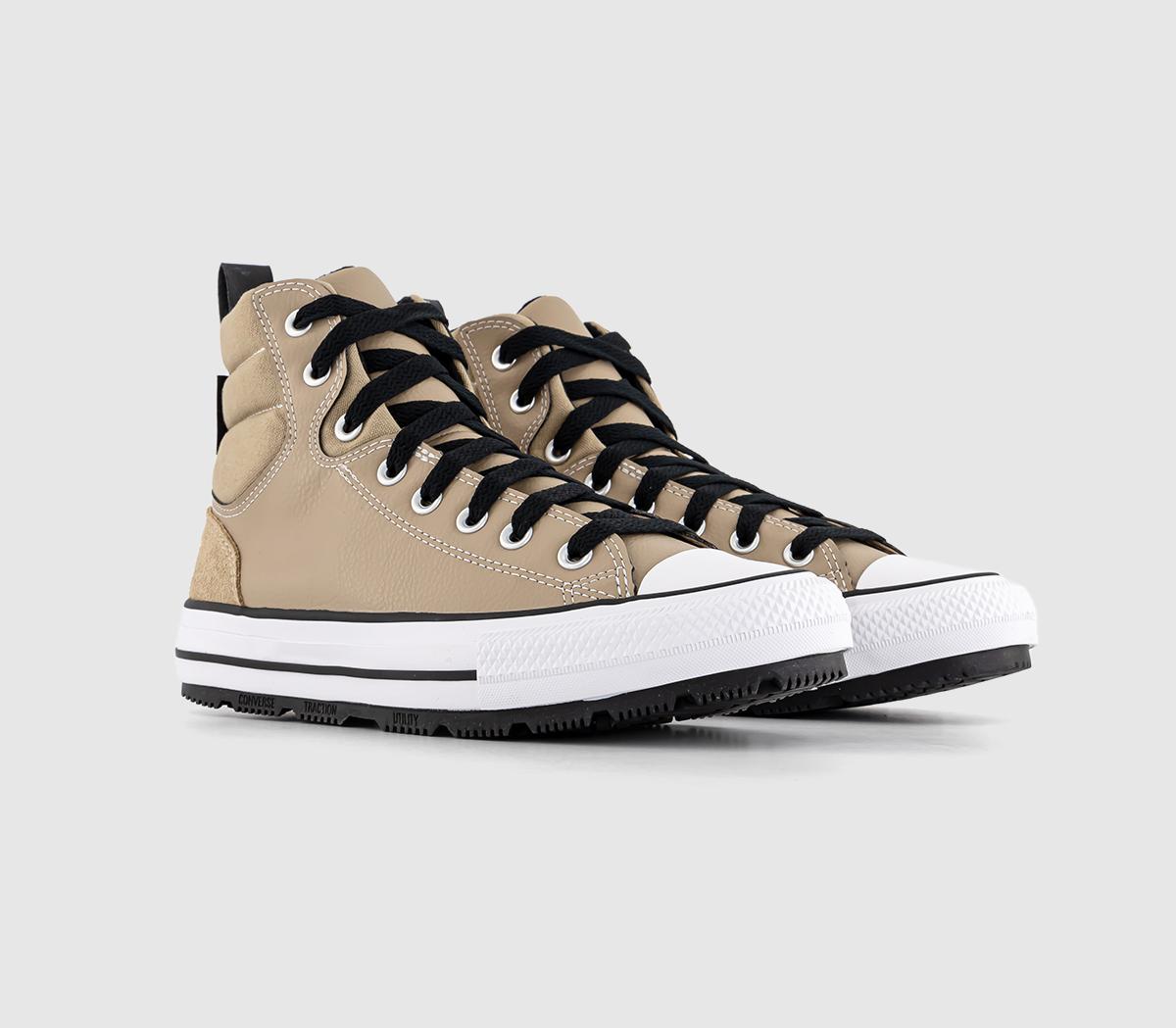 Converse All Star Berkshire Sneaker Boots Nomad Khaki Black White Green, 9