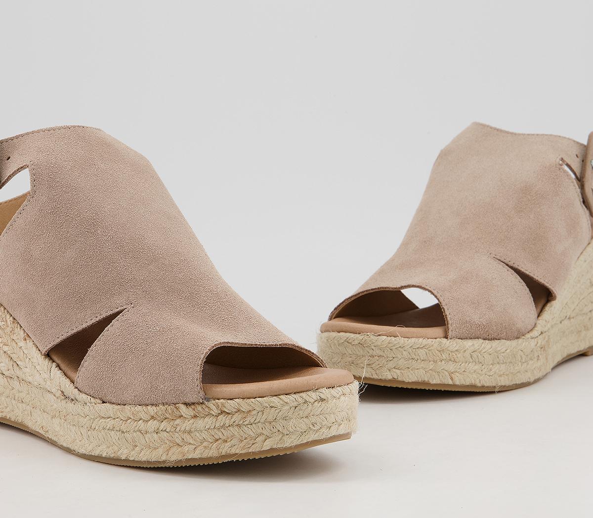 Office Marthea High Coverage Espadrilles Office Marthea High Coverage Espadrilles Beige Suede