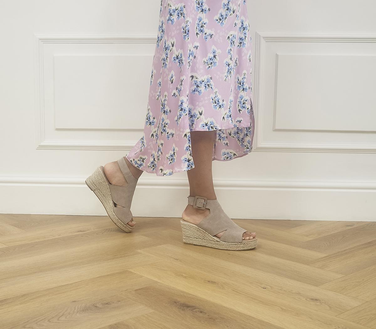 OfficeMarthea High Coverage Espadrilles OfficeMarthea High Coverage Espadrilles Beige Suede