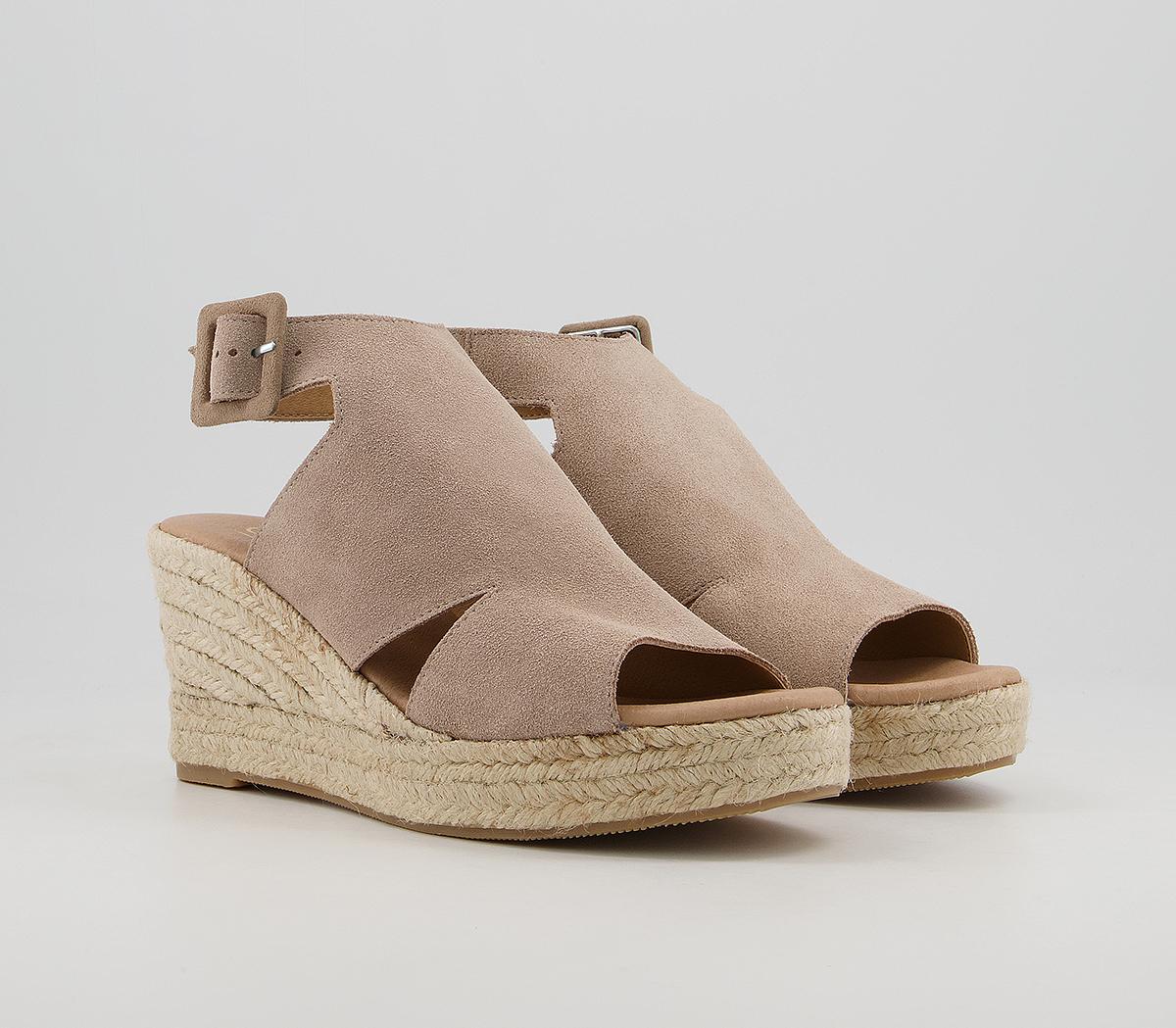 Office Marthea High Coverage Espadrilles Office Marthea High Coverage Espadrilles Beige Suede