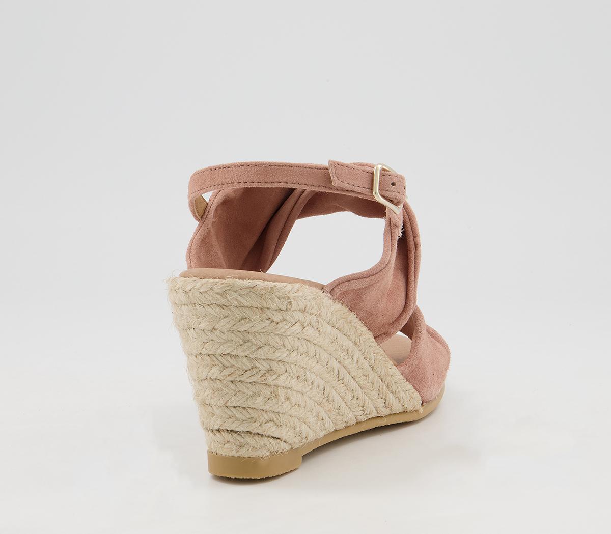 Office Maiori Twist Detail Espradille Wedges Office Maiori Twist Detail Espradille Wedges Nude Suede