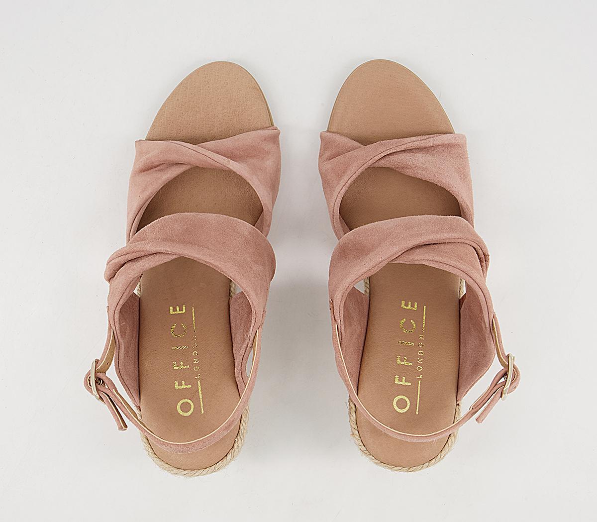 Office Maiori Twist Detail Espradille Wedges Office Maiori Twist Detail Espradille Wedges Nude Suede