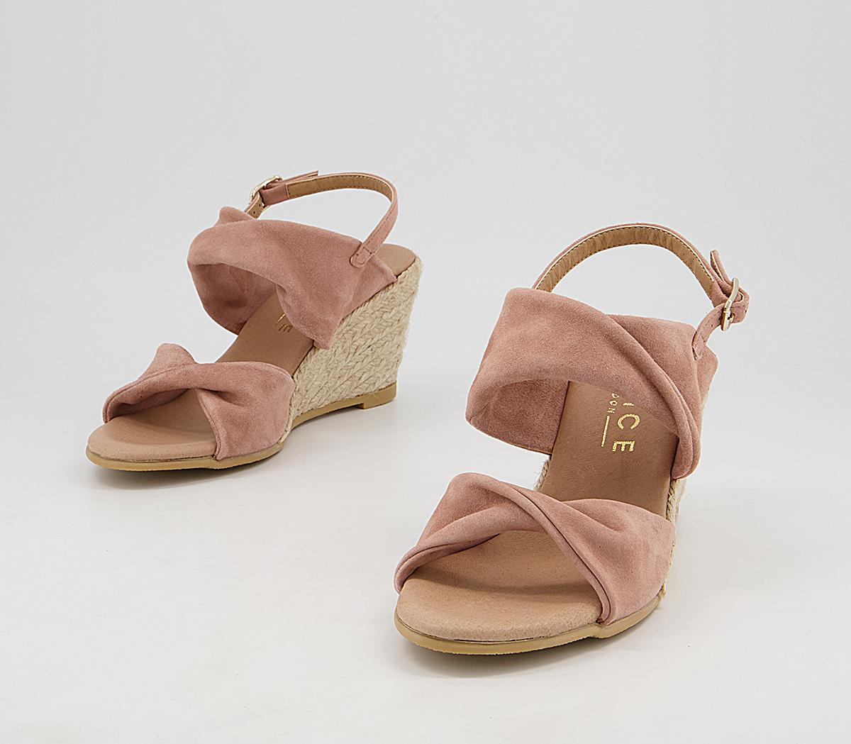 Office Maiori Twist Detail Espradille Wedges Office Maiori Twist Detail Espradille Wedges Nude Suede