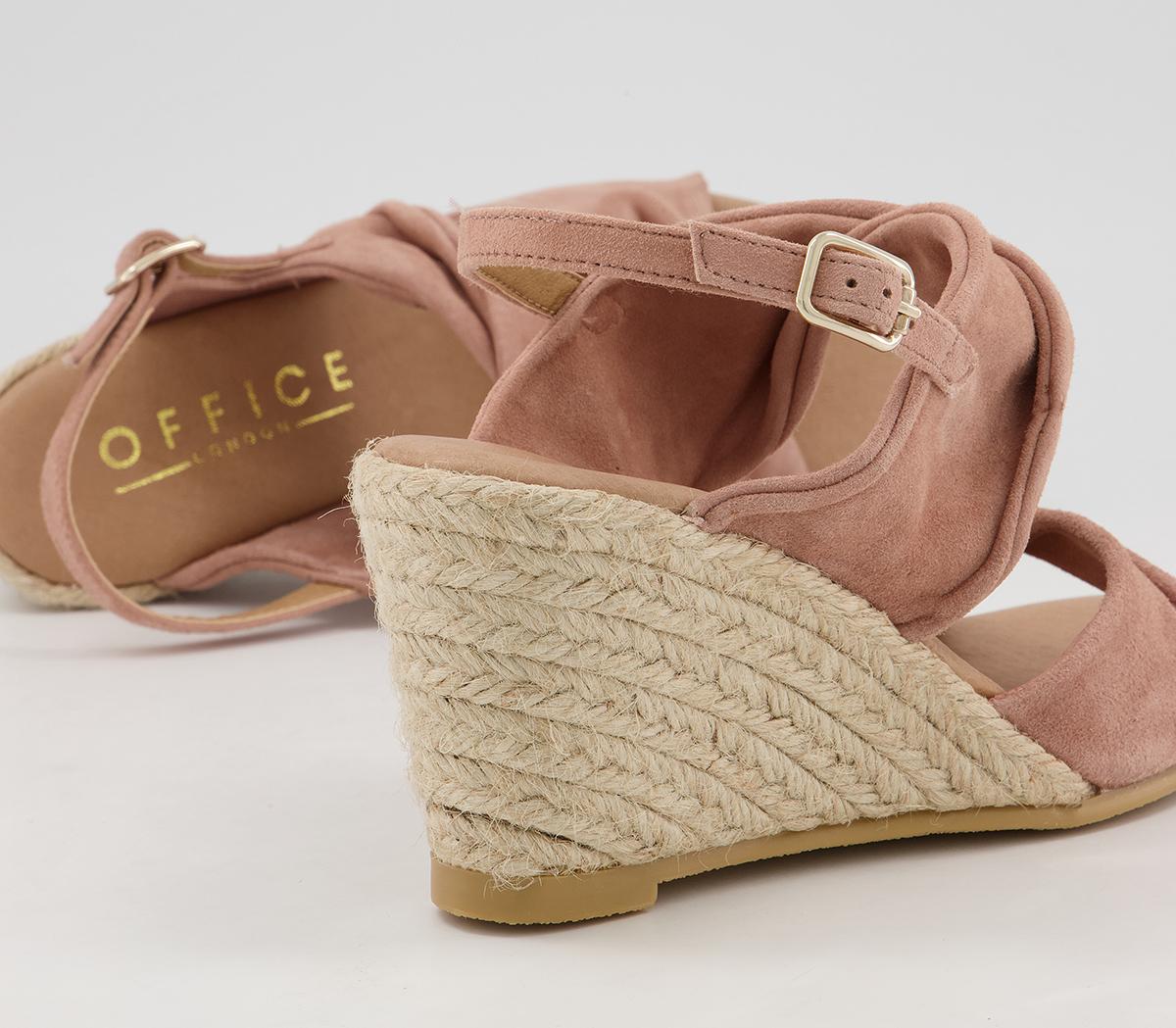 Office Maiori Twist Detail Espradille Wedges Office Maiori Twist Detail Espradille Wedges Nude Suede