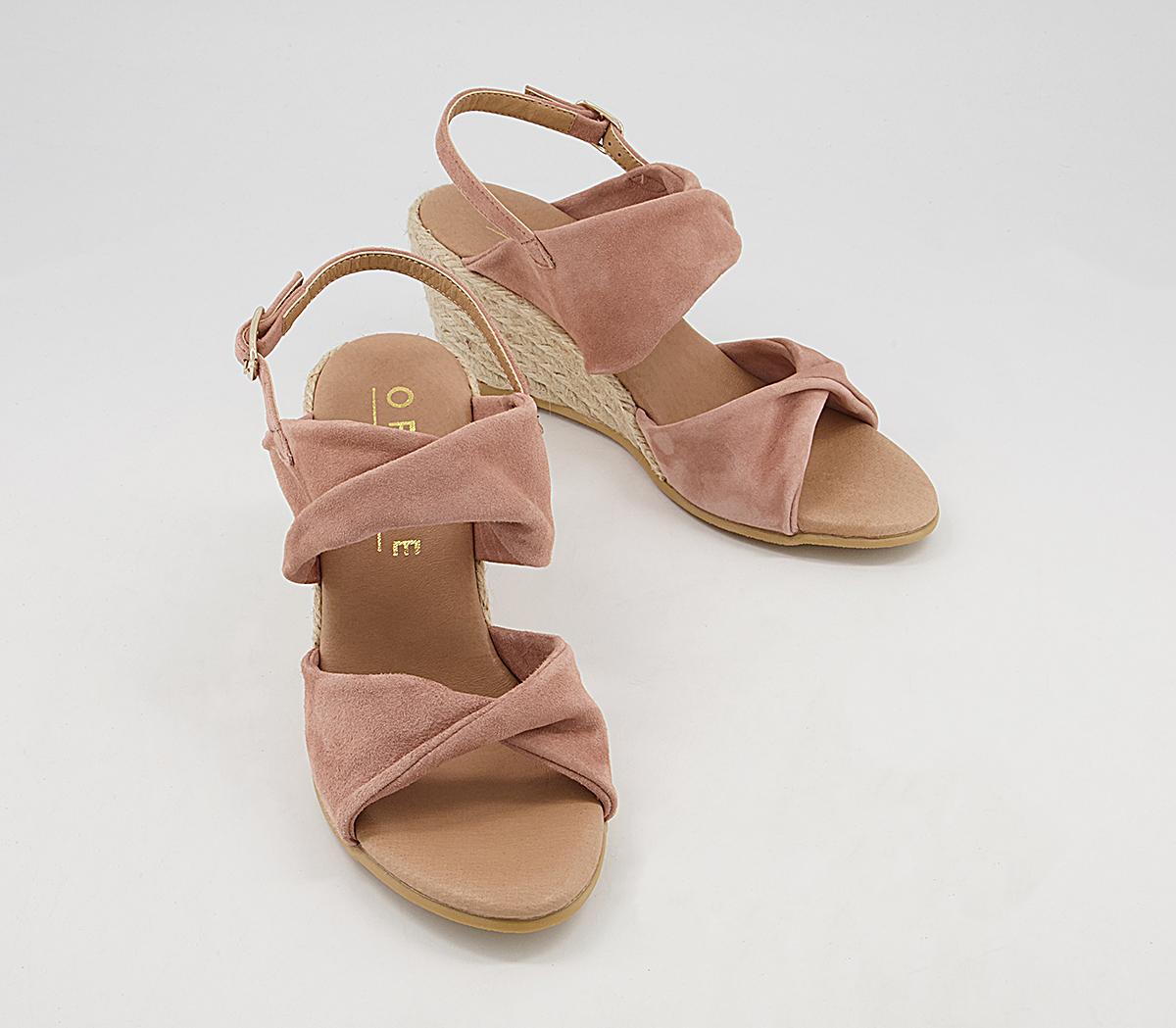 Office Maiori Twist Detail Espradille Wedges Office Maiori Twist Detail Espradille Wedges Nude Suede