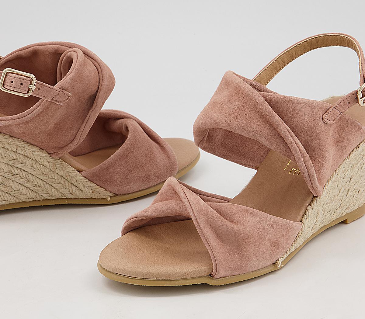 Office Maiori Twist Detail Espradille Wedges Office Maiori Twist Detail Espradille Wedges Nude Suede
