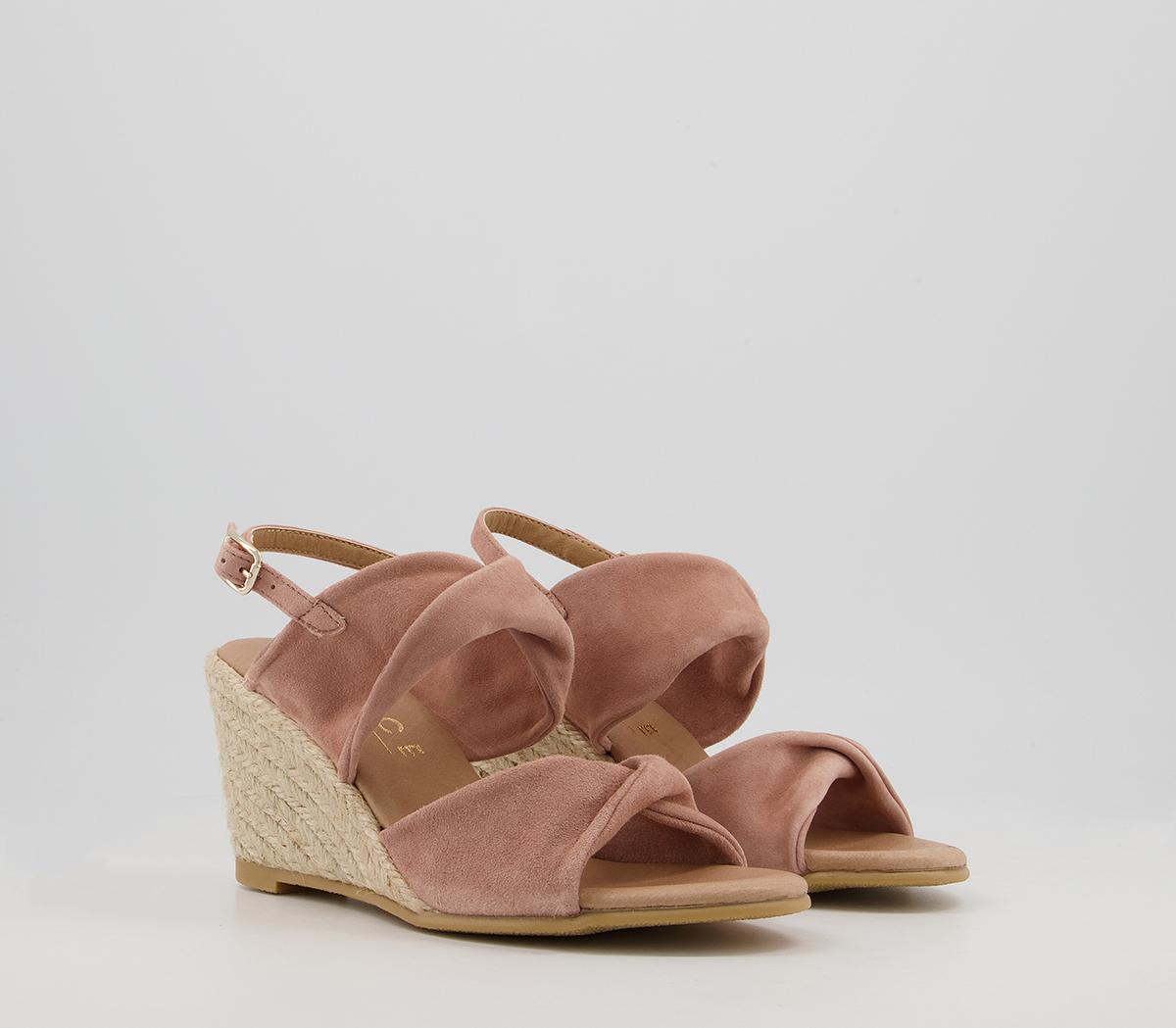 Office Maiori Twist Detail Espradille Wedges Office Maiori Twist Detail Espradille Wedges Nude Suede