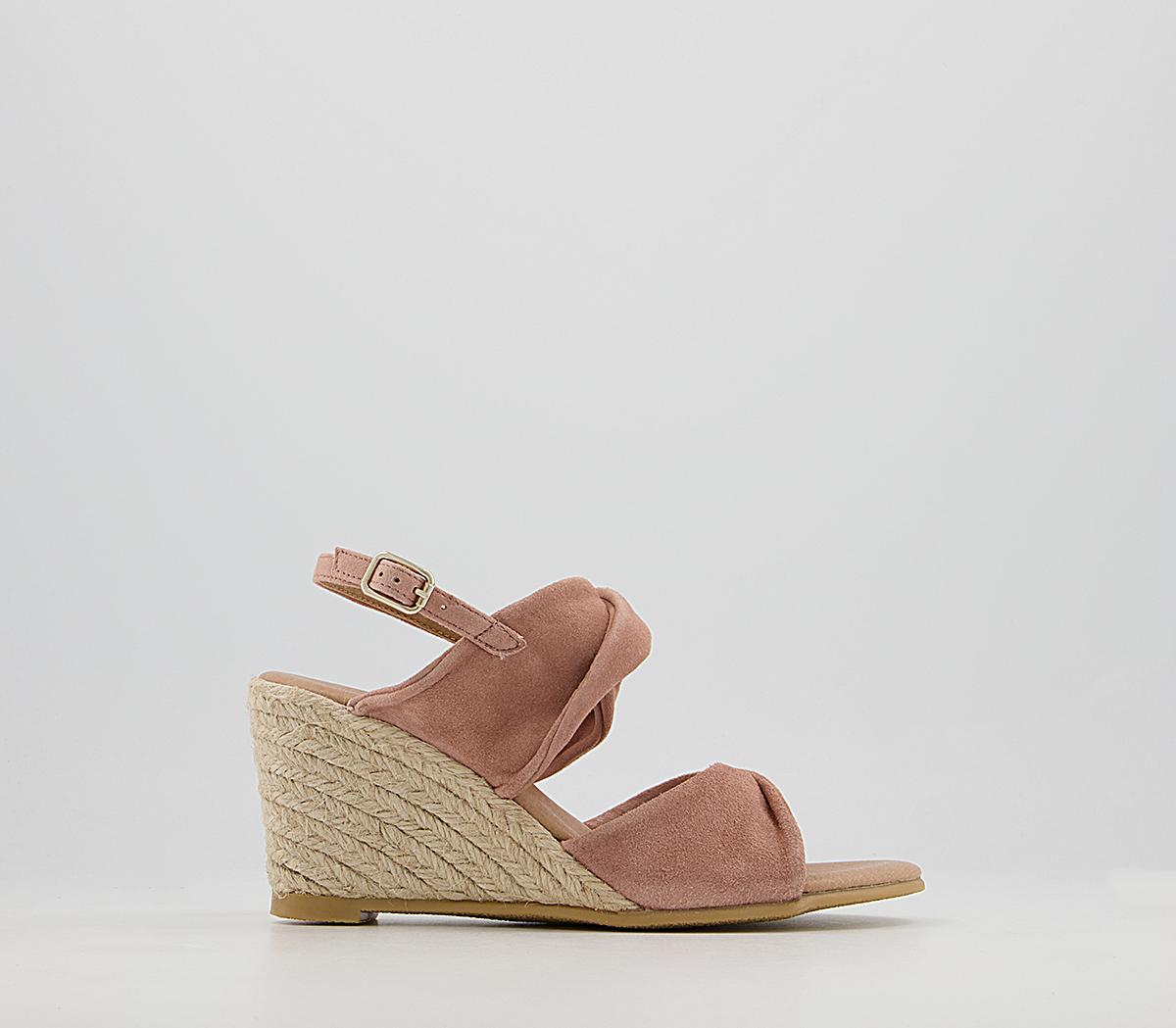 Office Maiori Twist Detail Espradille Wedges Office Maiori Twist Detail Espradille Wedges Nude Suede
