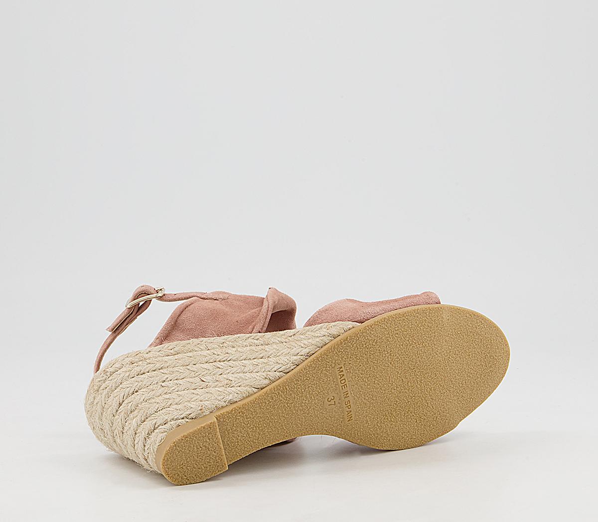 Office Maiori Twist Detail Espradille Wedges Office Maiori Twist Detail Espradille Wedges Nude Suede