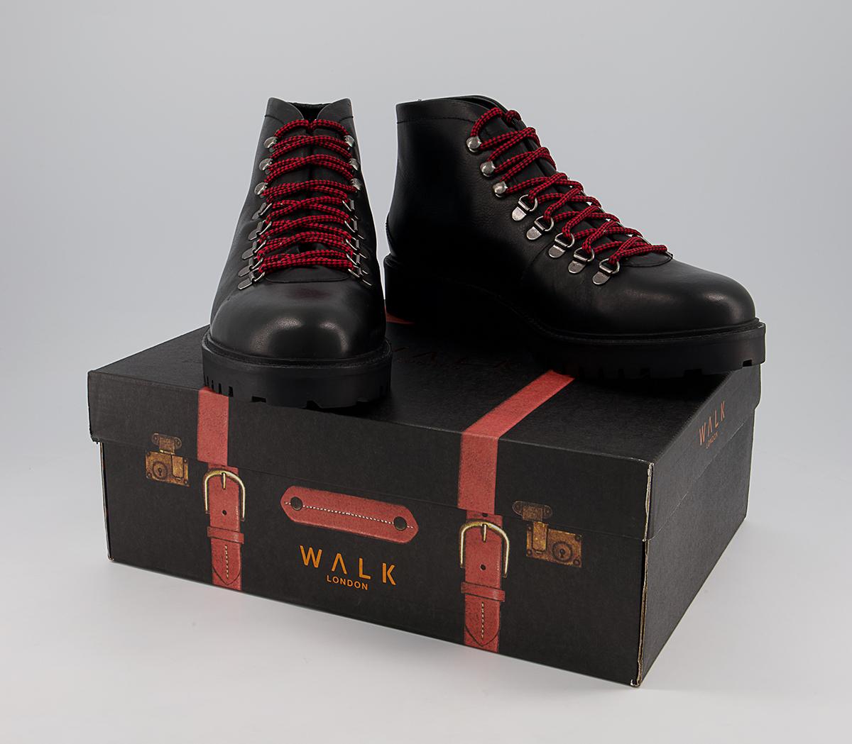 Walk London Sean Low Hiking Boots Walk London Sean Low Hiking Boots Black