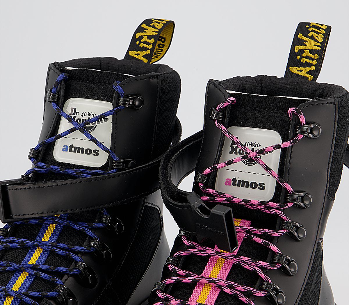 Dr. Martens Combs Tech Atmos Boots Black Smooth Recycled Super