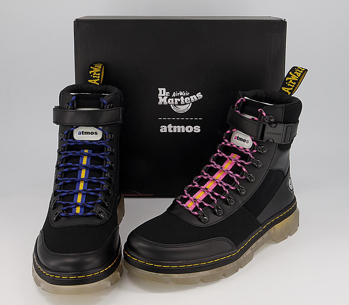 Dr. Martens Combs Tech Atmos Boots Black Smooth Recycled Super