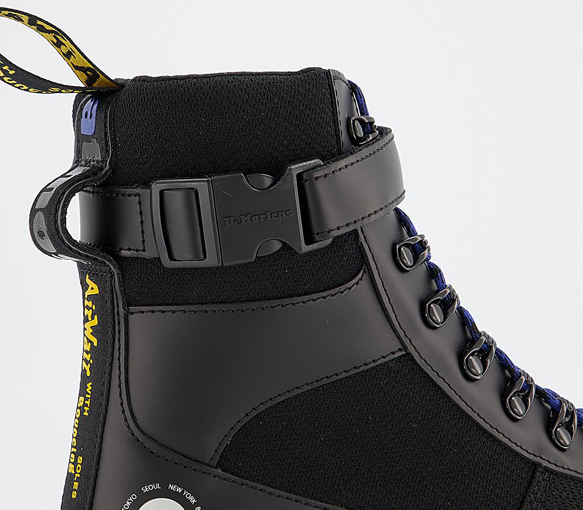 Dr. Martens Combs Tech Atmos Boots Black Smooth Recycled Super