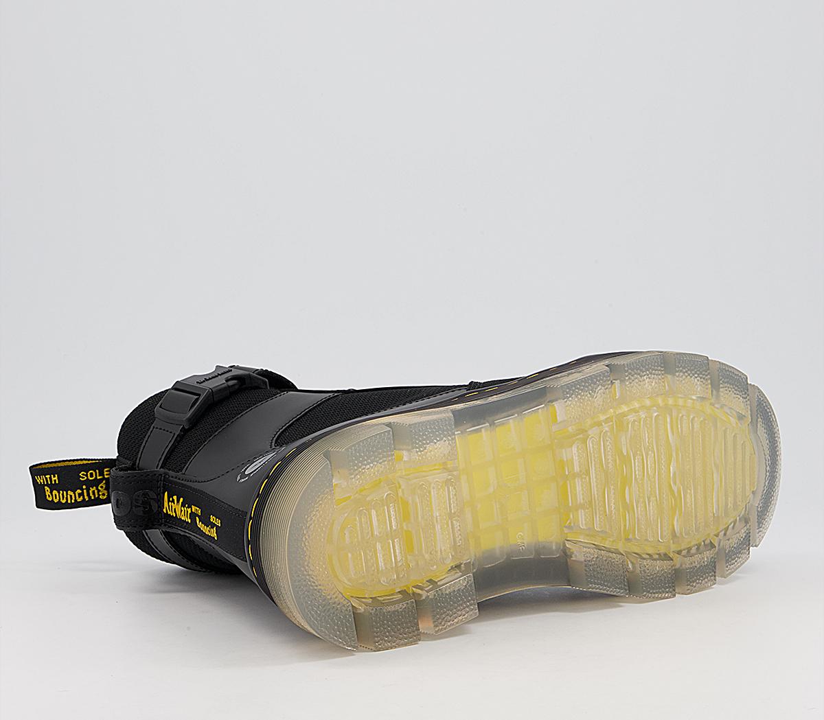 Dr. Martens Combs Tech Atmos Boots Black Smooth Recycled Super