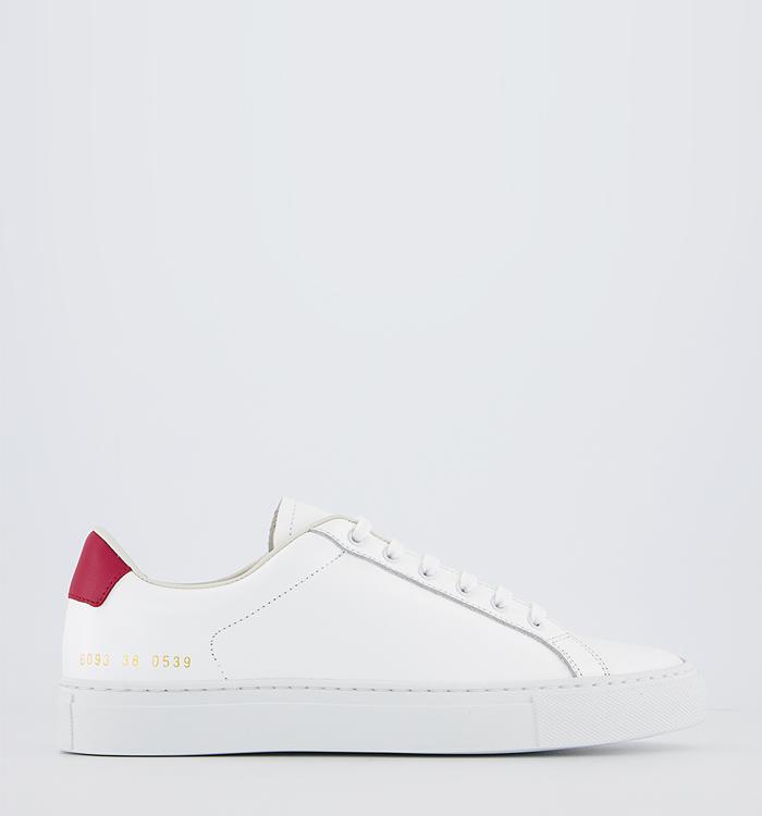 Common Projects Retro Low Trainers White Red