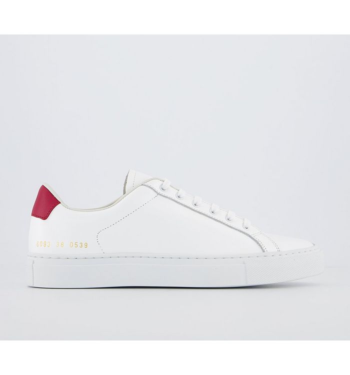 Common Projects Retro Low Trainers White Red