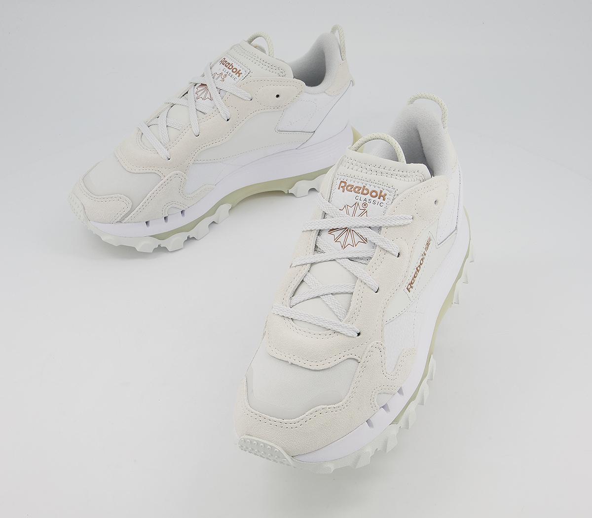 Reebok Classic Leather Cardi B Trainers Reebok Classic Leather Cardi B Trainers White Grey Golden Bronze