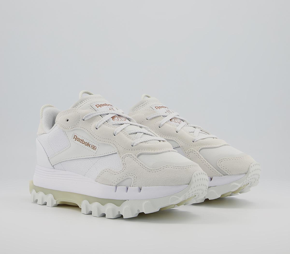 Reebok Classic Leather Cardi B Trainers Reebok Classic Leather Cardi B Trainers White Grey Golden Bronze