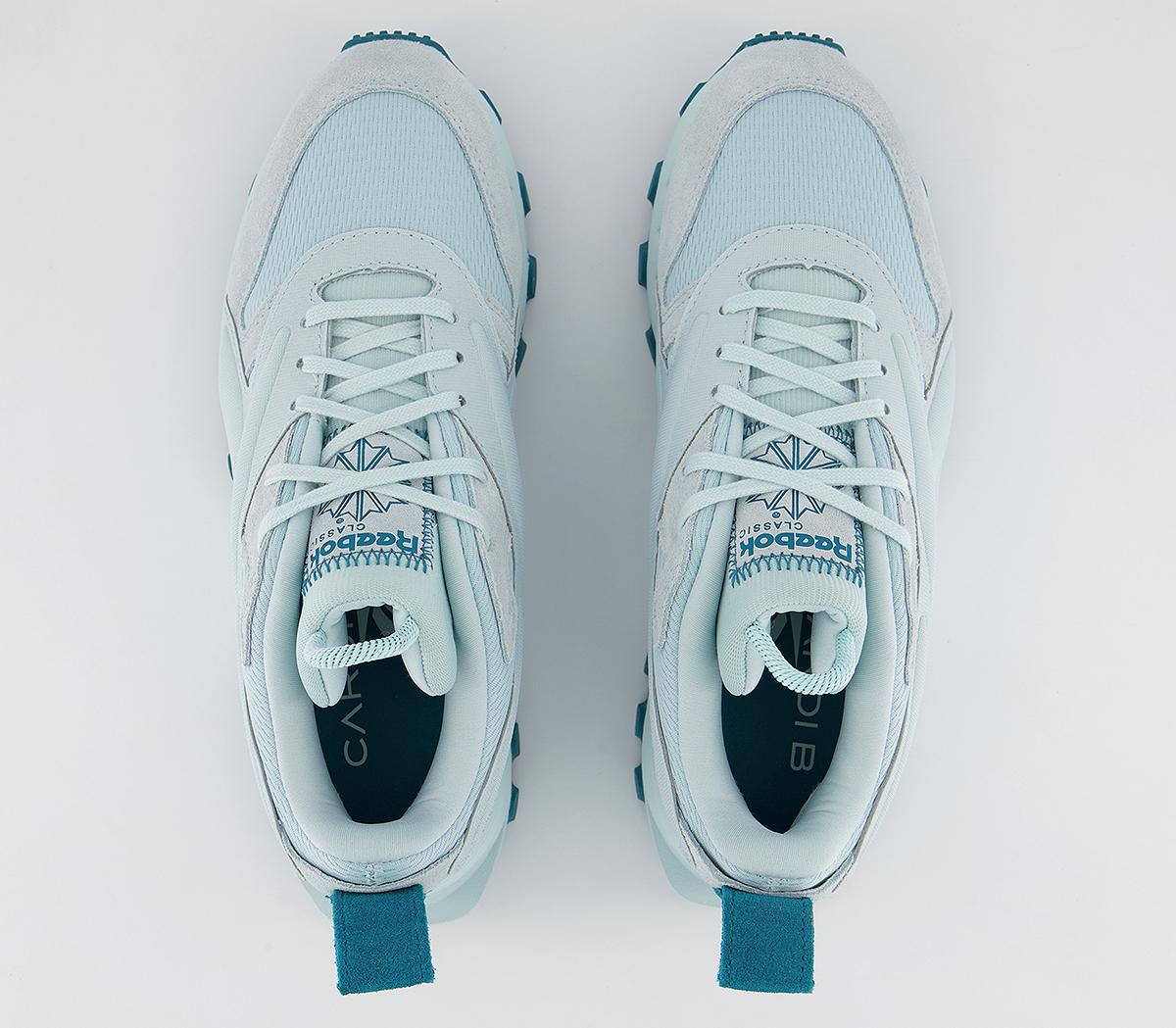 ReebokClassic Leather Cardi Trainers ReebokClassic Leather Cardi TrainersBlue Turquoise Teal