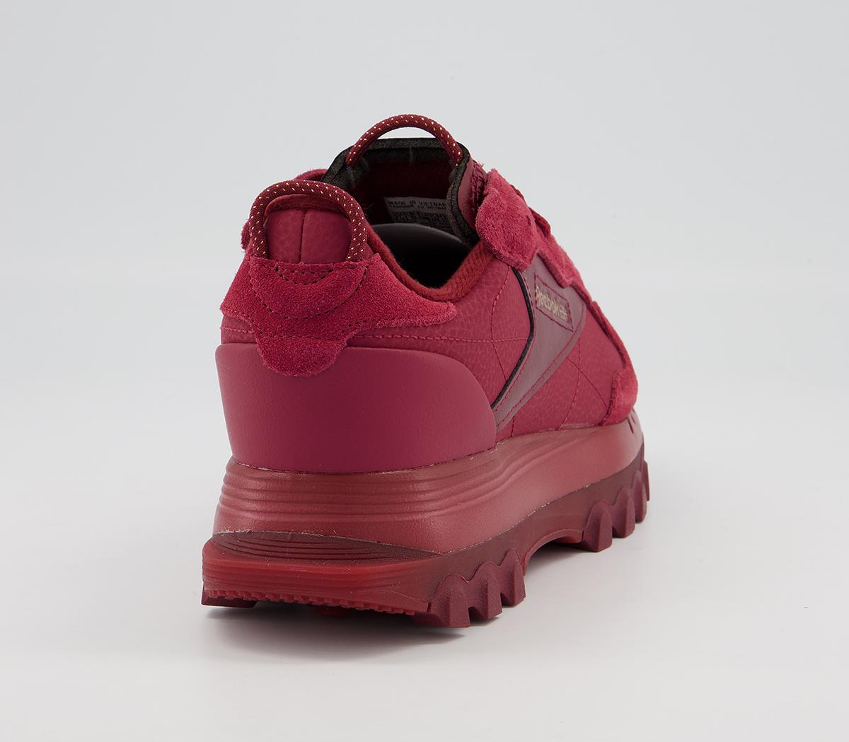 Reebok Classic Leather Cardi Trainers Reebok Classic Leather Cardi Trainers Red Classix Burgandy Golden Bronze