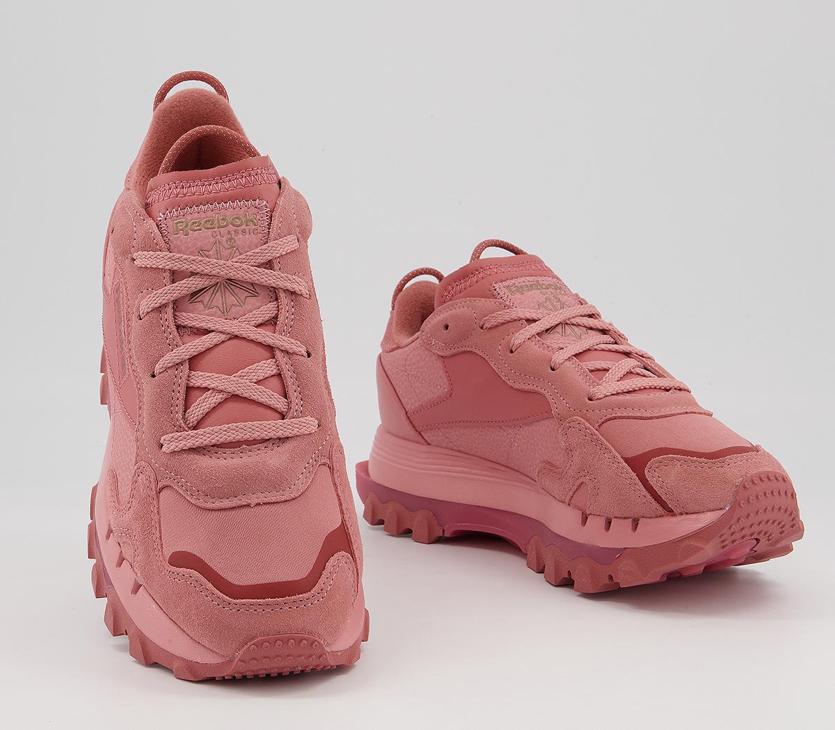 Reebok Classic Leather Cardi B Trainers Reebok Classic Leather Cardi B Trainers Sandy Rose Baked Clay Golden Bronze