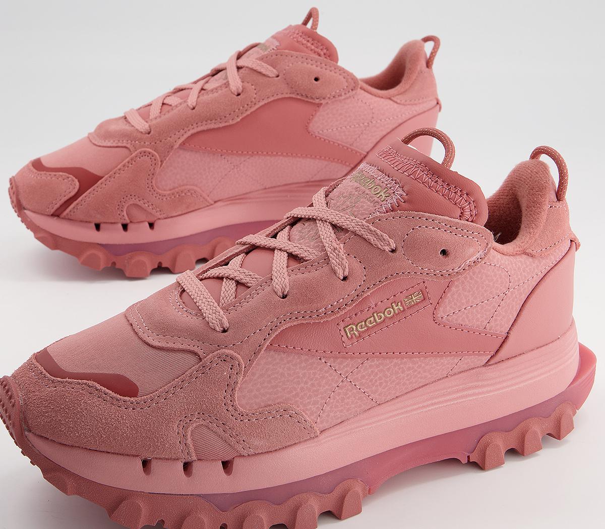Reebok Classic Leather Cardi B Trainers Reebok Classic Leather Cardi B Trainers Sandy Rose Baked Clay Golden Bronze