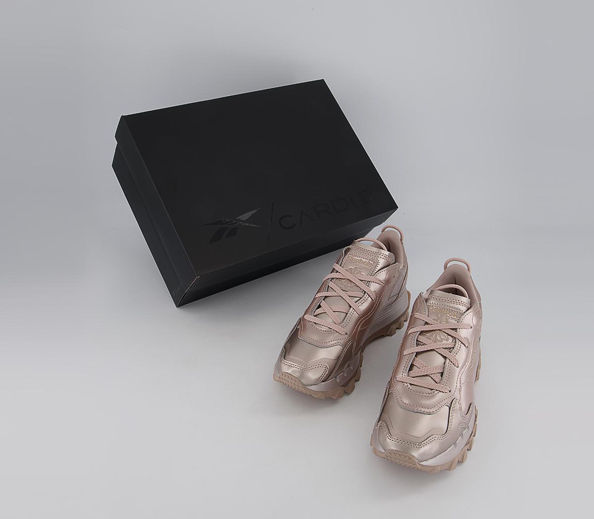 Reebok Classic Leather Cardi B Trainers Reebok Classic Leather Cardi B Trainers Champagne Gold