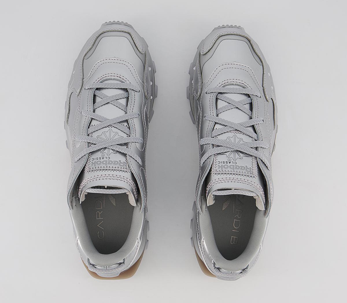 ReebokClassic Leather Cardi B TrainersSilver Pewter Black