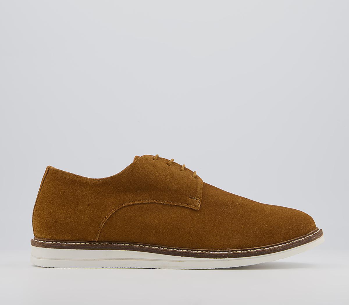 OFFICECash Suede Sports Derby ShoesTan Suede