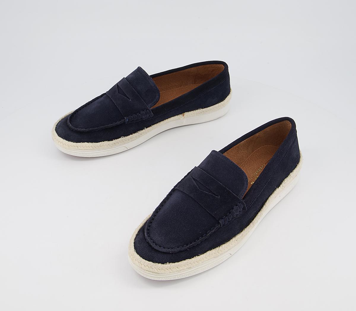 OFFICE Chad Sports Espadrilles Navy Suede - Men's Casual Shoes