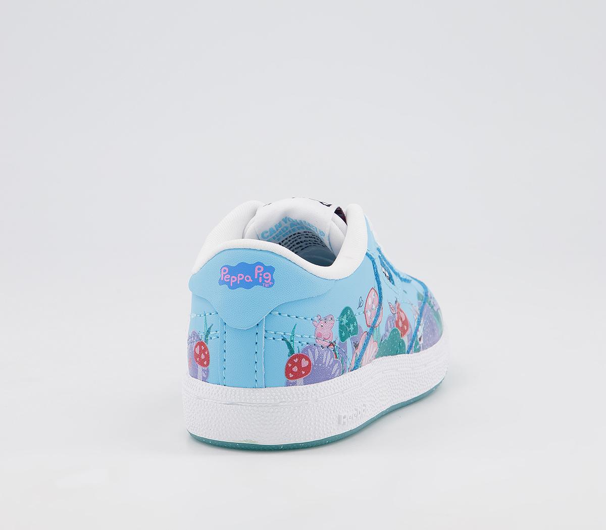 Reebok Club C Infant Trainers Reebok Club C Infant Trainers Peppa Pig Digital Blue White
