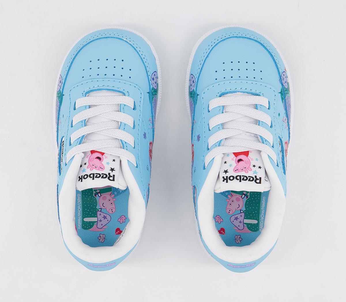 Reebok Club C Infant Trainers Reebok Club C Infant Trainers Peppa Pig Digital Blue White