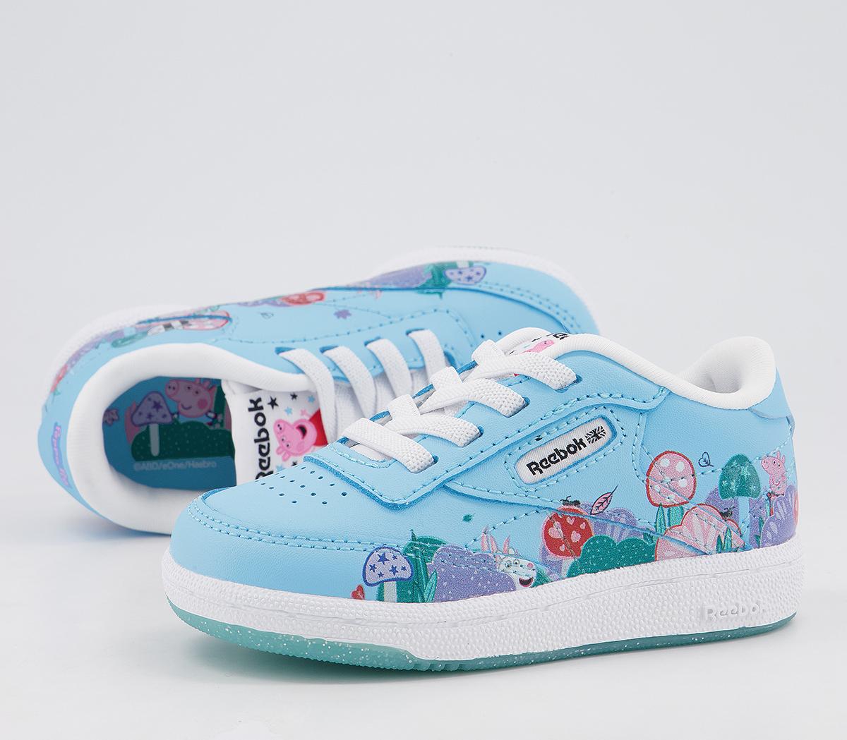 Reebok Club C Infant Trainers Reebok Club C Infant Trainers Peppa Pig Digital Blue White
