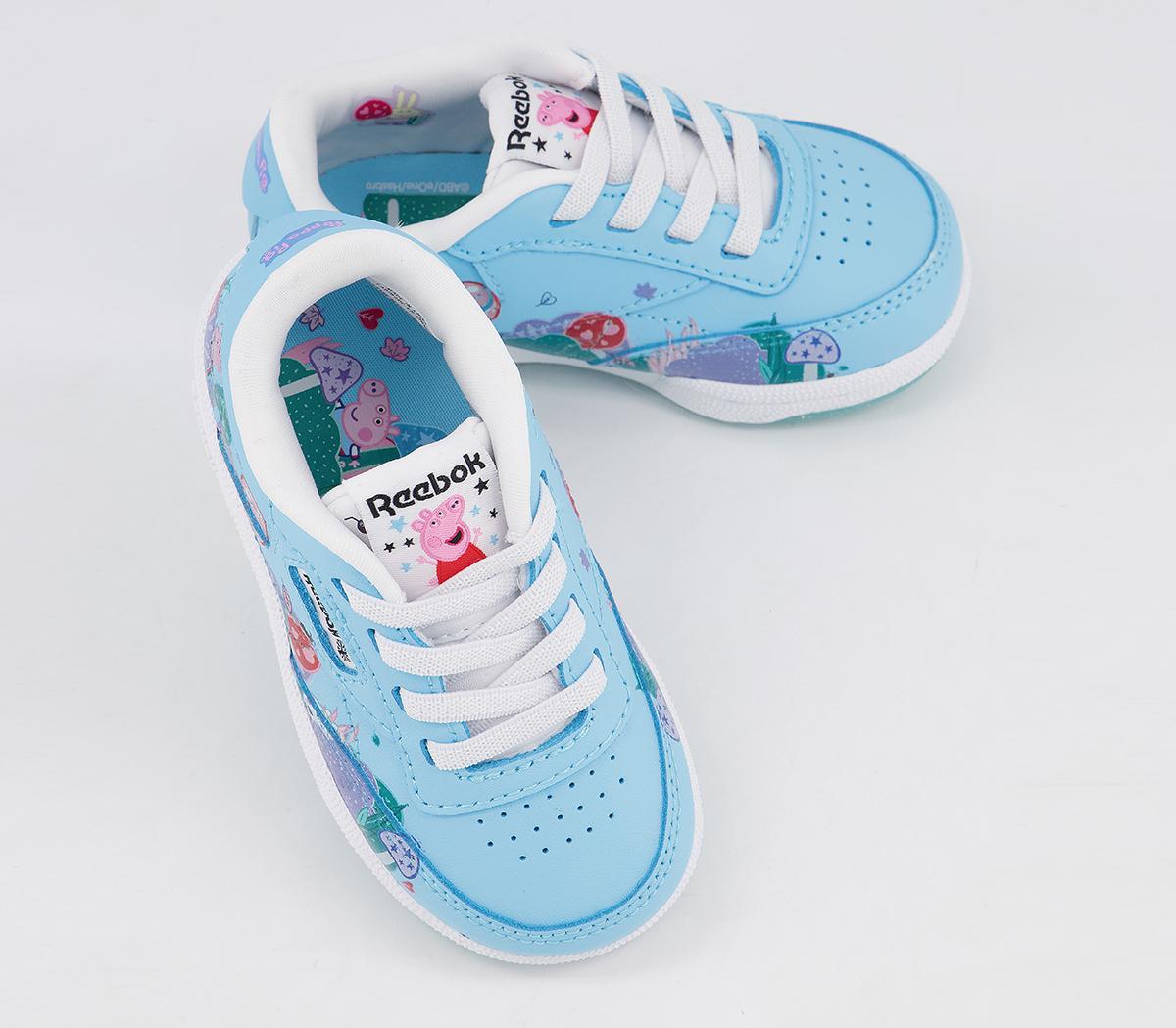 Reebok Club C Infant Trainers Reebok Club C Infant Trainers Peppa Pig Digital Blue White