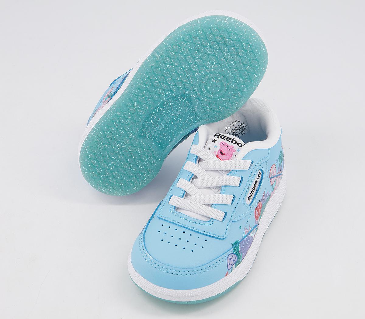 Reebok Club C Infant Trainers Reebok Club C Infant Trainers Peppa Pig Digital Blue White