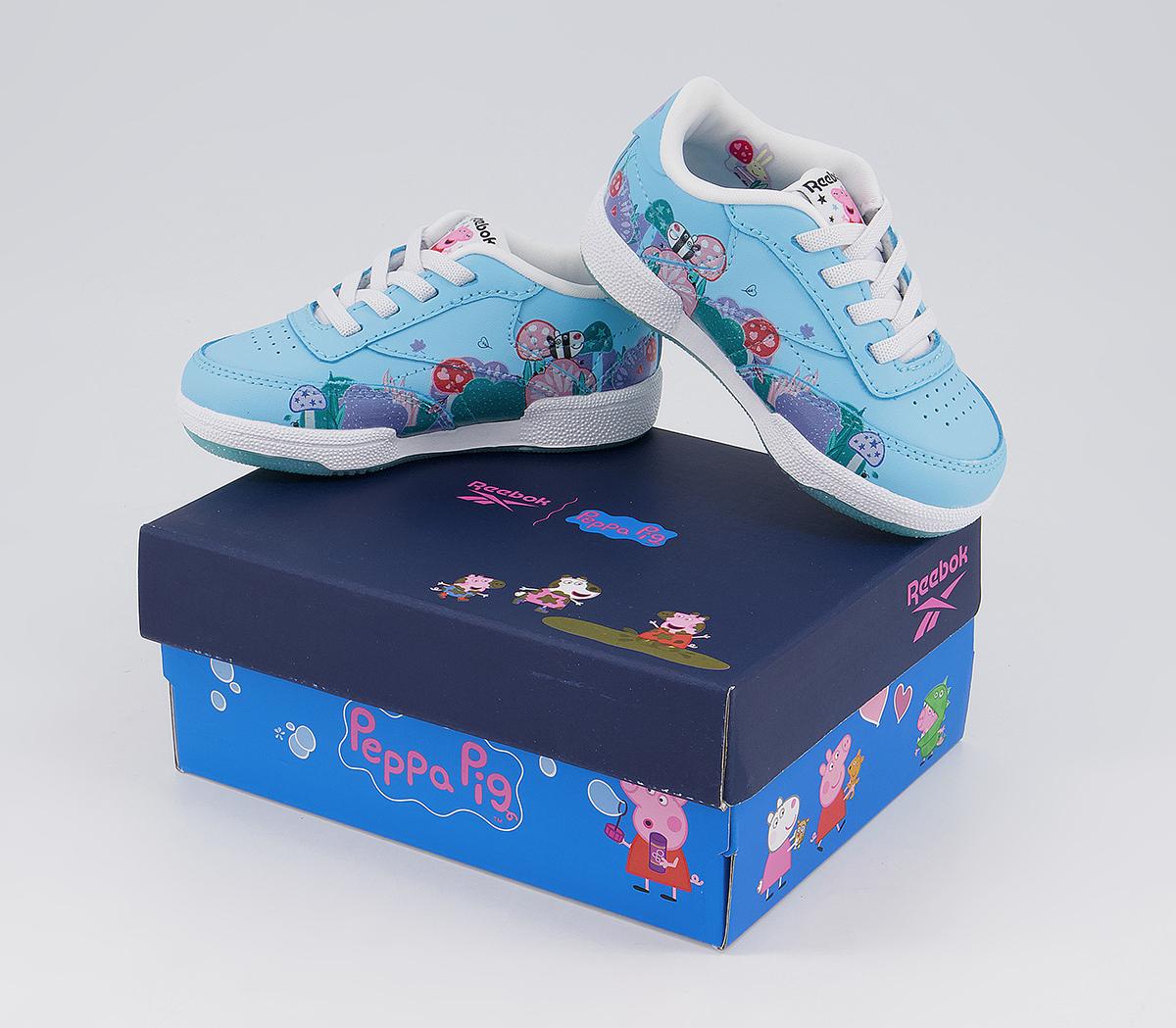 Reebok Club C Infant Trainers Reebok Club C Infant Trainers Peppa Pig Digital Blue White