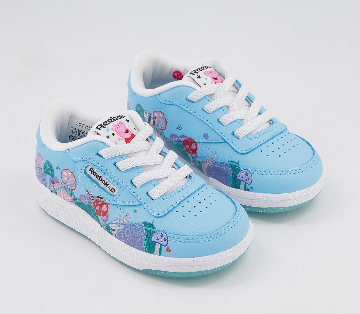 Reebok Club C Infant Trainers Reebok Club C Infant Trainers Peppa Pig Digital Blue White