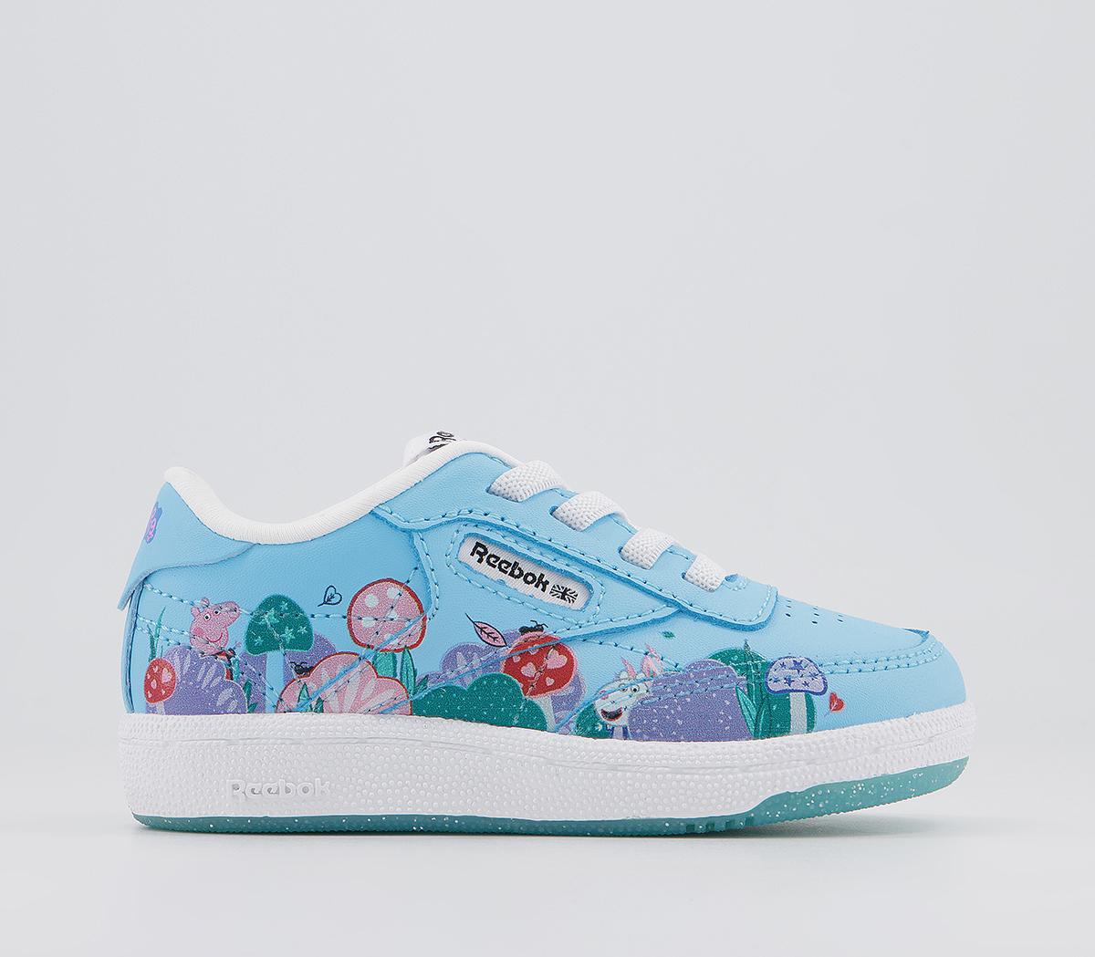 ReebokClub C Infant Trainers ReebokClub C Infant TrainersPeppa Pig Digital Blue White