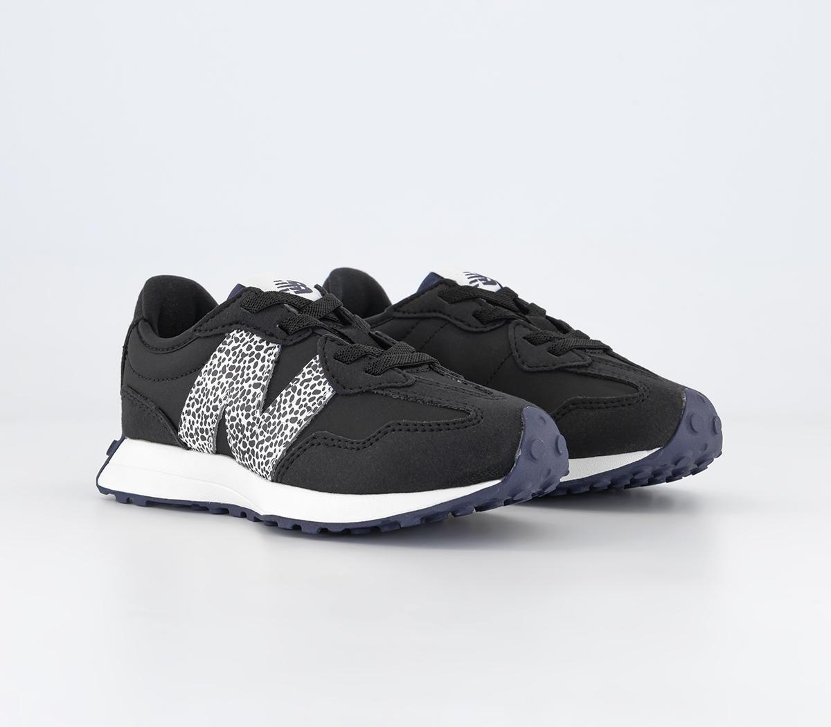New Balance327 Kids Trainers Black Animal