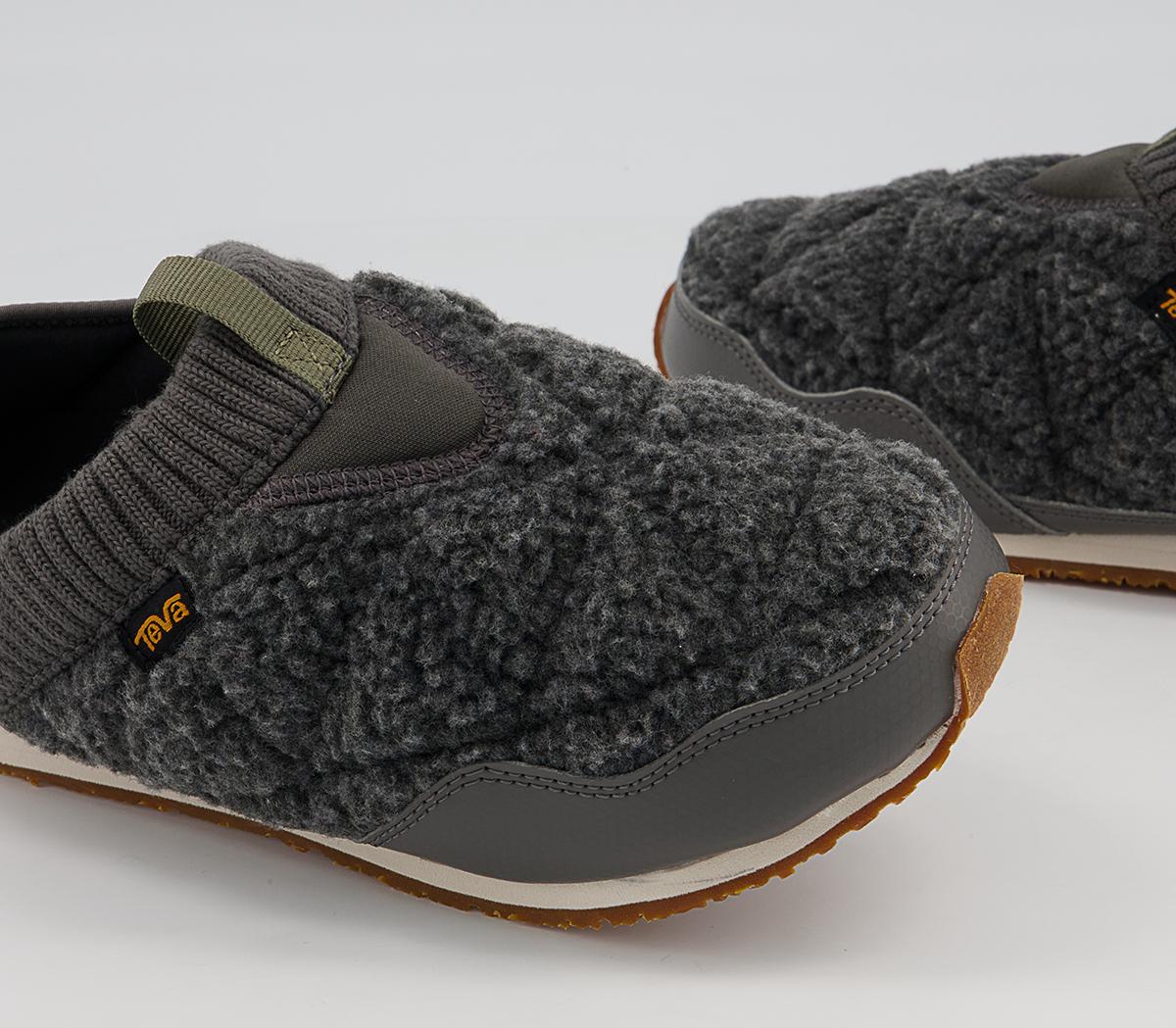 Teva ReEmber Moc Fleece Trainers Teva ReEmber Moc Fleece Trainers Dark Gull Grey
