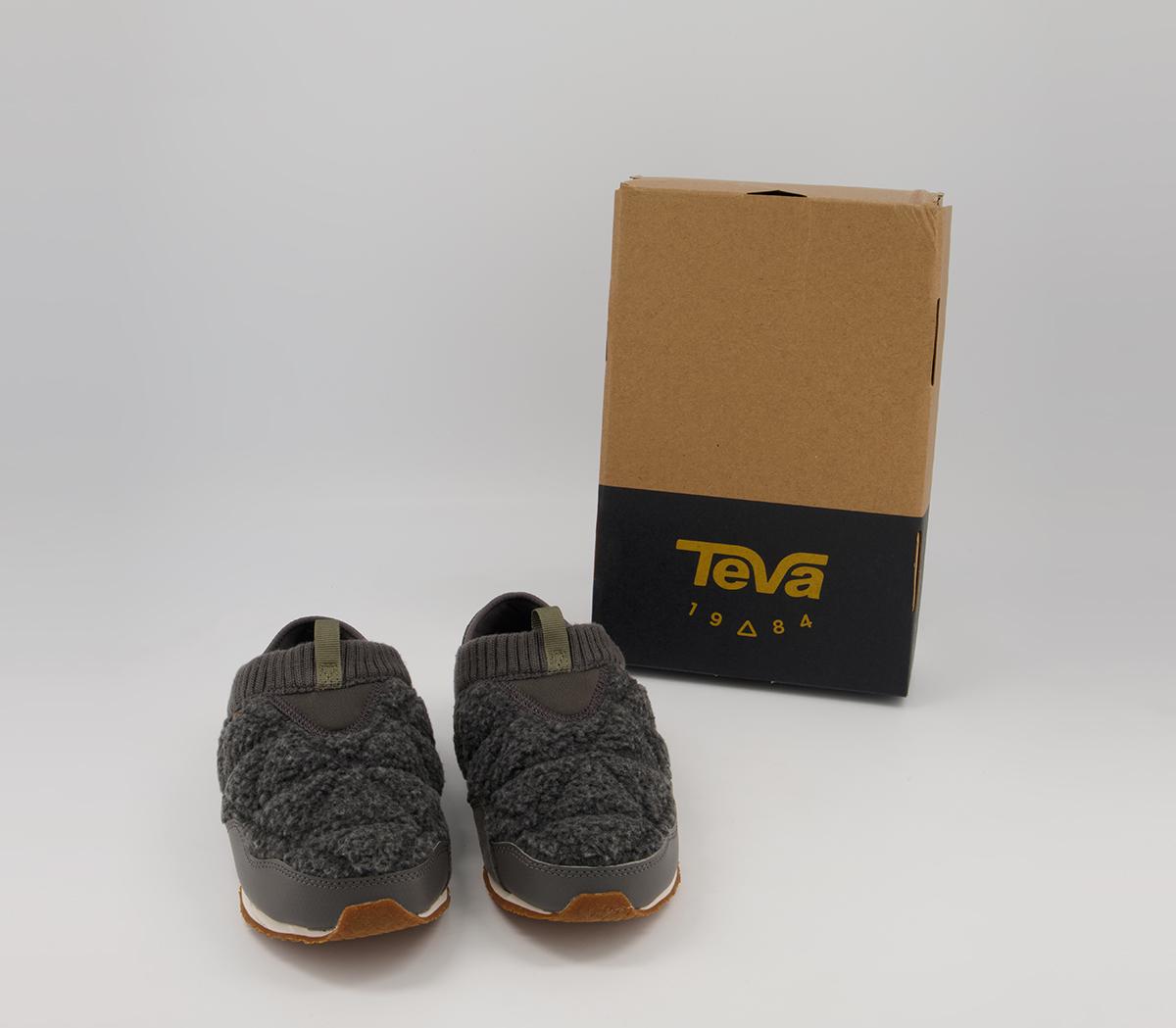 Teva ReEmber Moc Fleece Trainers Teva ReEmber Moc Fleece Trainers Dark Gull Grey