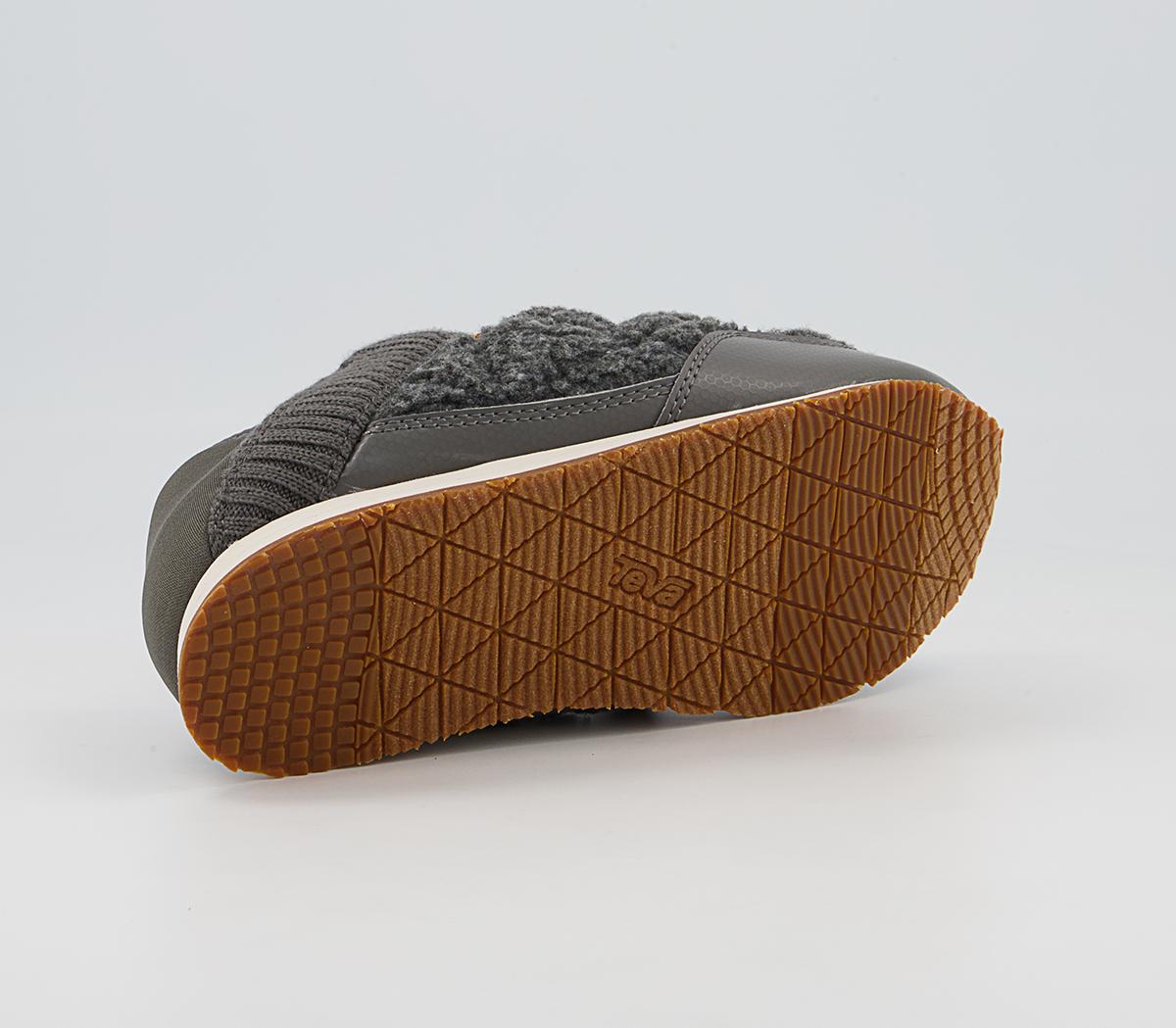 Teva ReEmber Moc Fleece Trainers Teva ReEmber Moc Fleece Trainers Dark Gull Grey