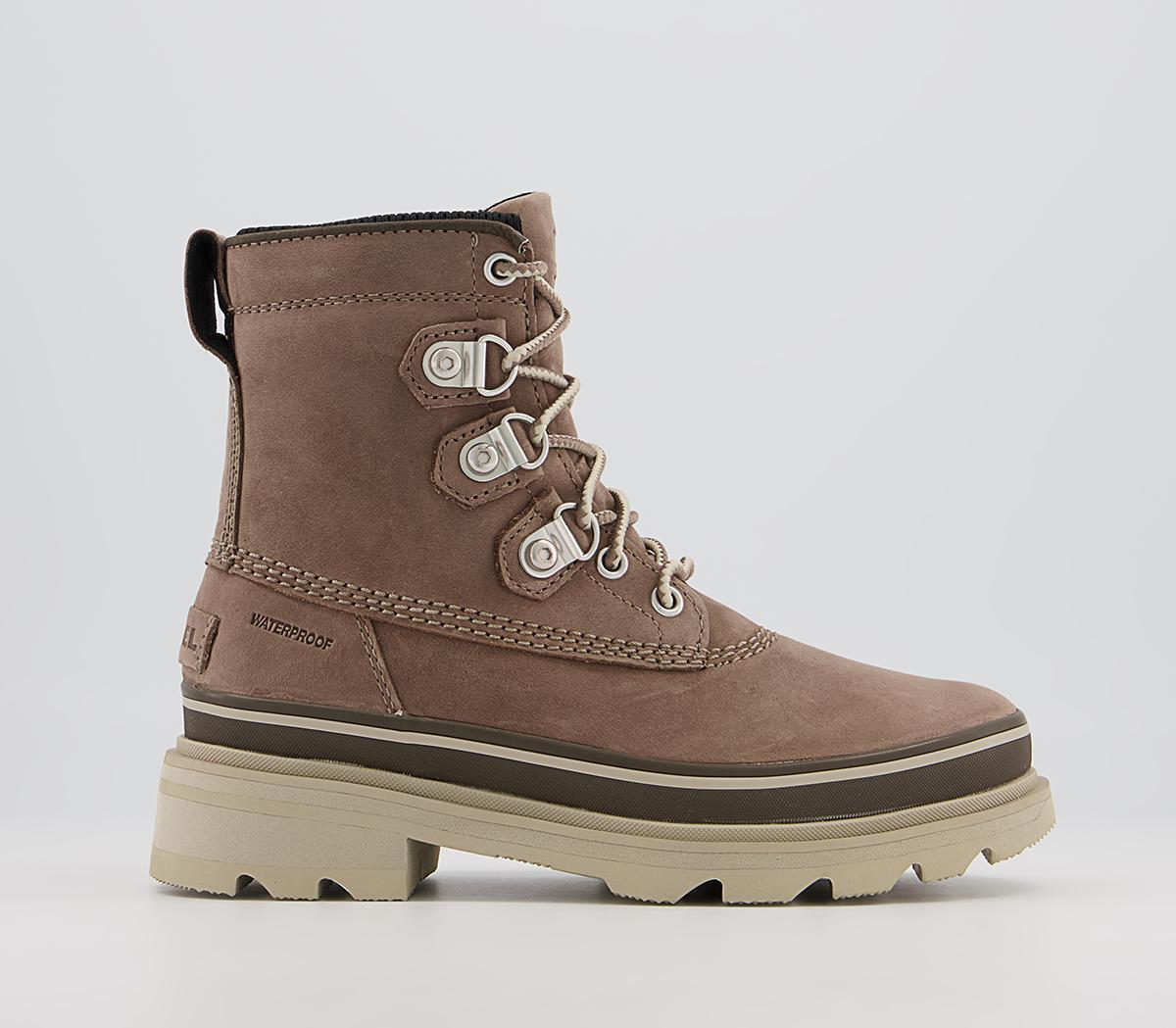 Sorel Lennox Street Boots Taupe - Women's Ankle Boots